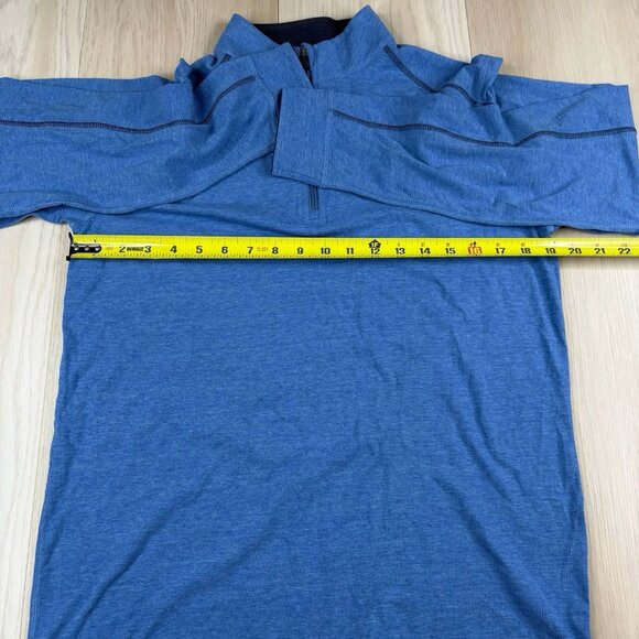 Tasc Bamboo Performance 1/4 Zip Long Sleeve Pullover Men’s Size S Small Blue Sol - Picture 5 of 9